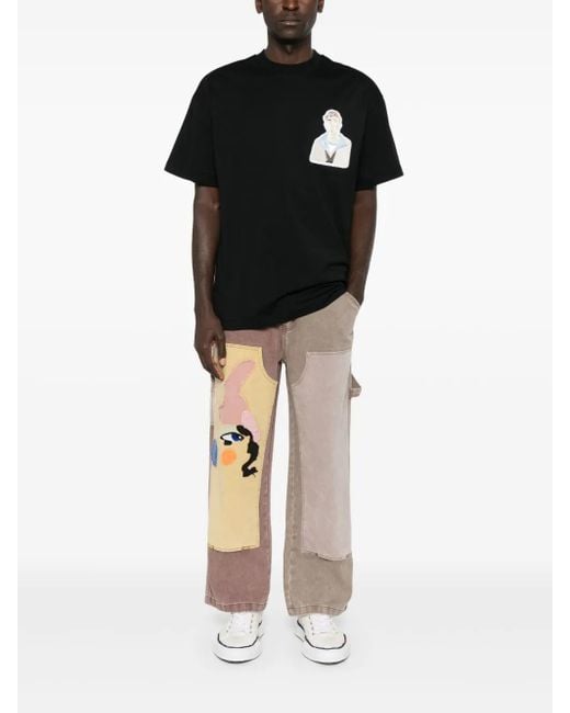 MSGM Black Sailor T-Shirt for men