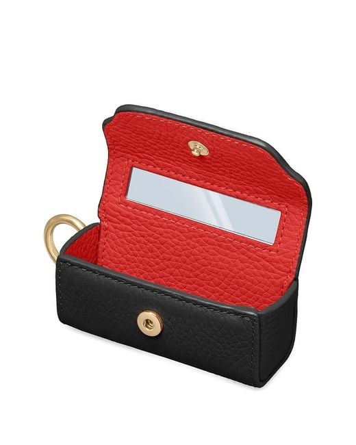 Maison De Sabre Black Leather Lipstick Charm