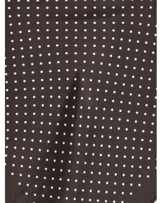 Destin Brown Polka Dot Patterned Scarf