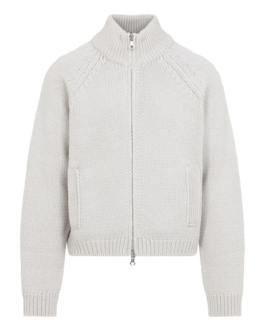 メンズ Our Legacy ハイネック ジップ カーディガン White