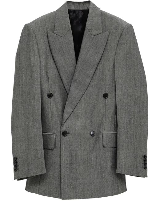 Phoebe Philo Gray Mélange-Effect Blazer