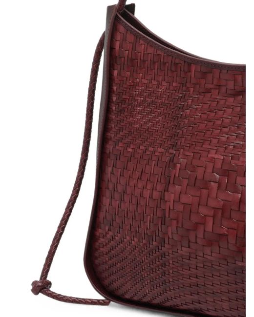Dragon Diffusion Purple Glendhu Woven Shoulder Bag