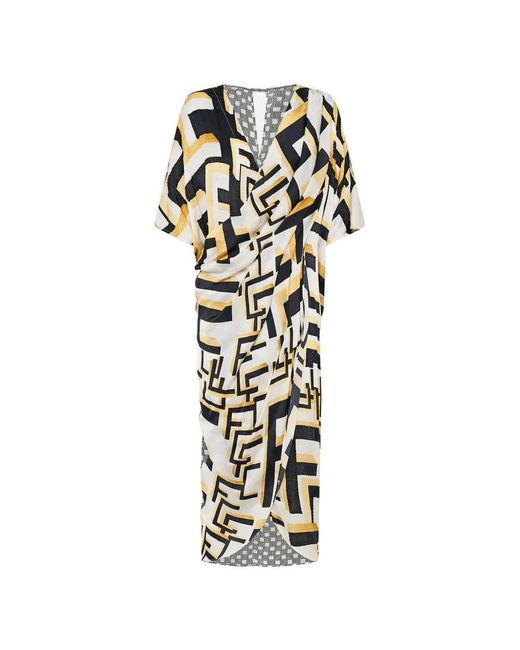 Camilla White V-Neck Kaftan