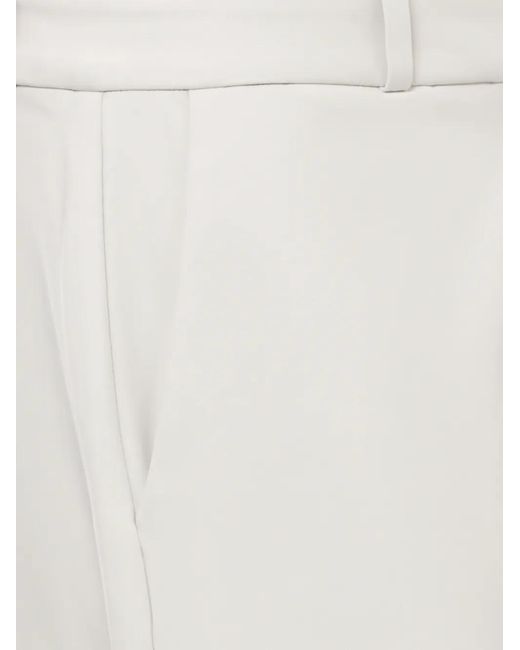 K-Way White Belt-Loop Bermuda Shorts