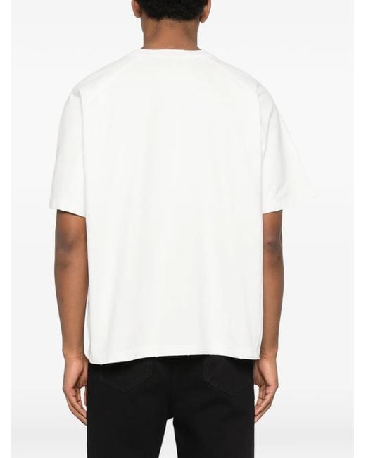 Daily Paper White Logo-Embossed T-Shirt for men