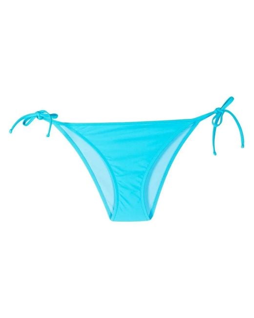 Chiara Ferragni Blue Logo-Print Side-Tie Swim Briefs