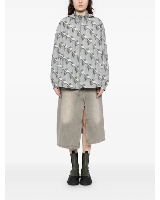 JNBY Gray Hooded Sunscreen Jacket