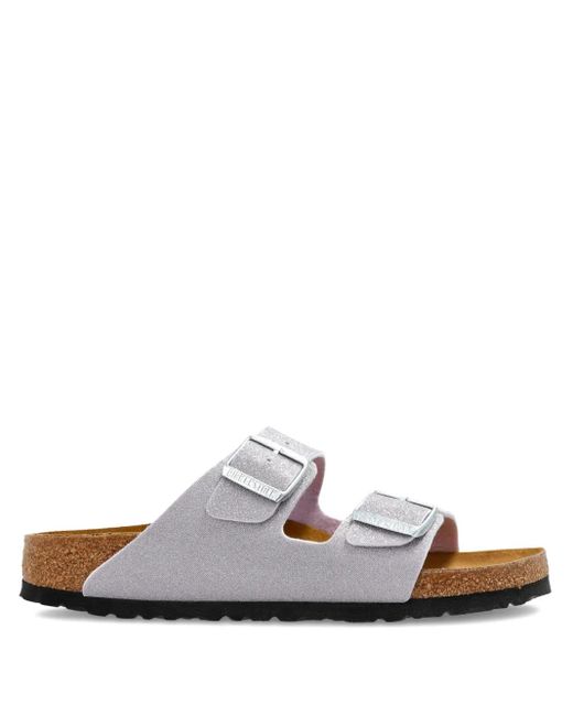 Sandales Arizona À Double Boucle Birkenstock en coloris White