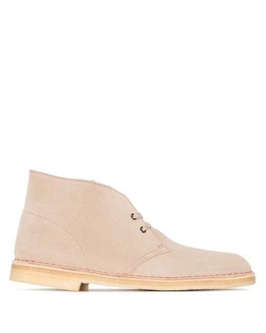 Clarks Natural Boots Beige for men