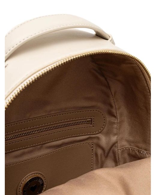 Love Moschino Natural Quilted Backpack