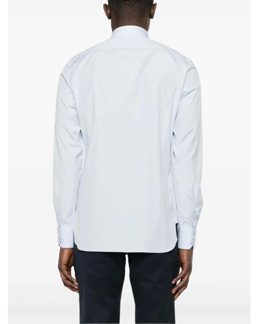 メンズ Zegna ポプリン シャツ White