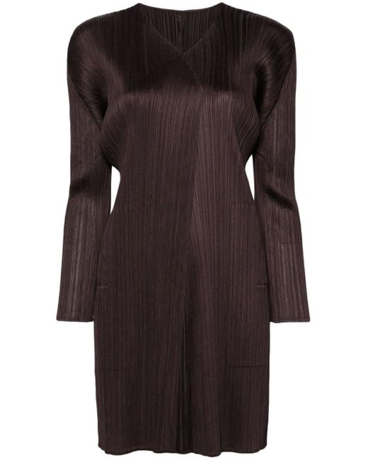 Cappotto Monthly Colors: April di Pleats Please Issey Miyake in Brown