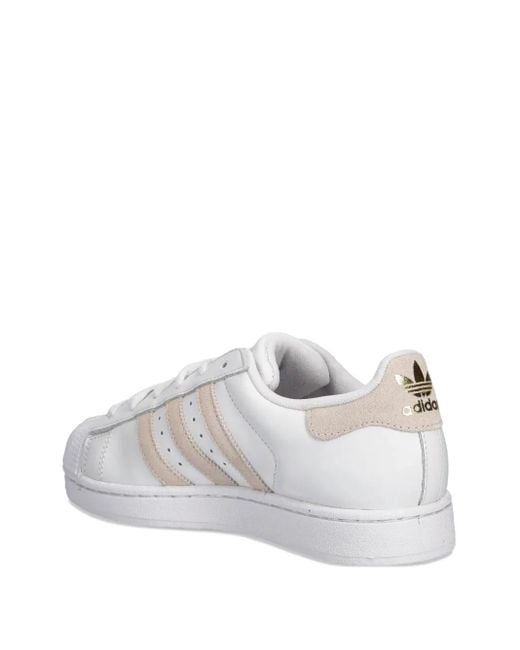 Adidas White Superstar Ii Stripe Sneakers