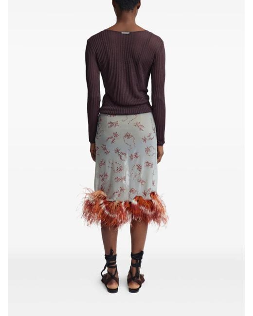 16Arlington Red Flora Skirt