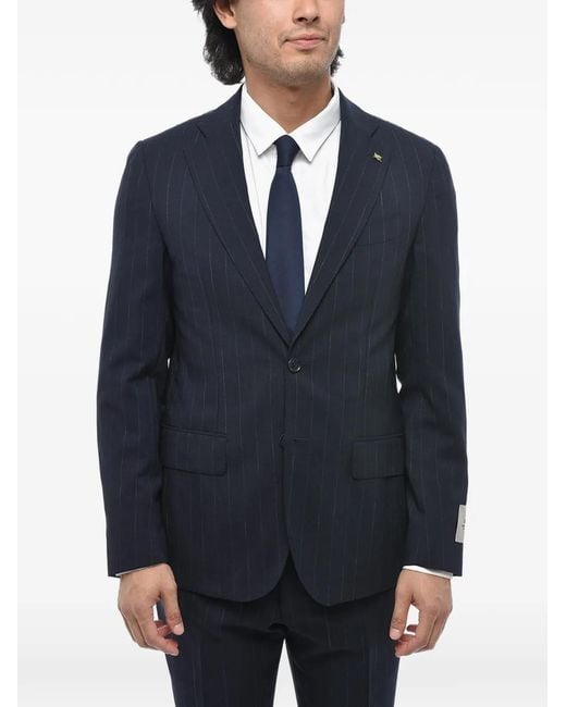 Corneliani Blue Pinstripe Single-Breasted Suit for men