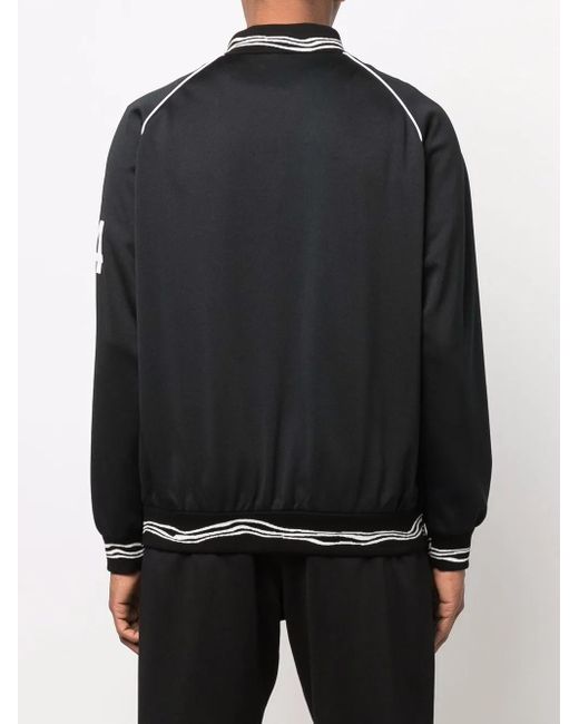424 Black Zipped Track Jacket for men