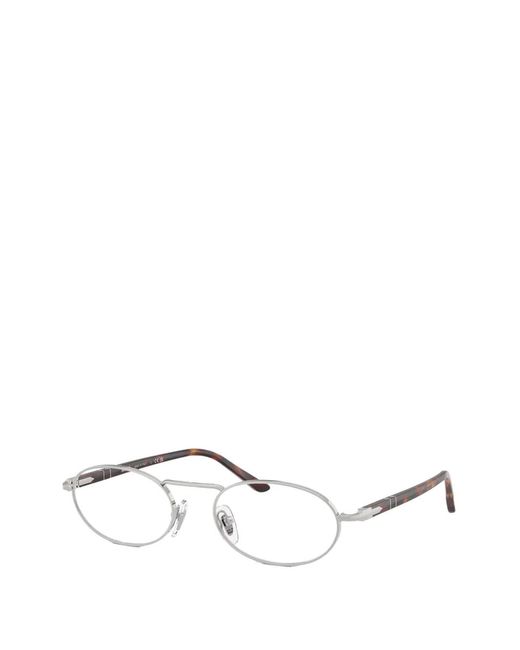 Persol White Oval-Frame Glasses