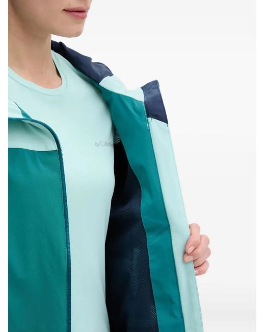 Columbia Blue Zip-Up Lightweight Jacket