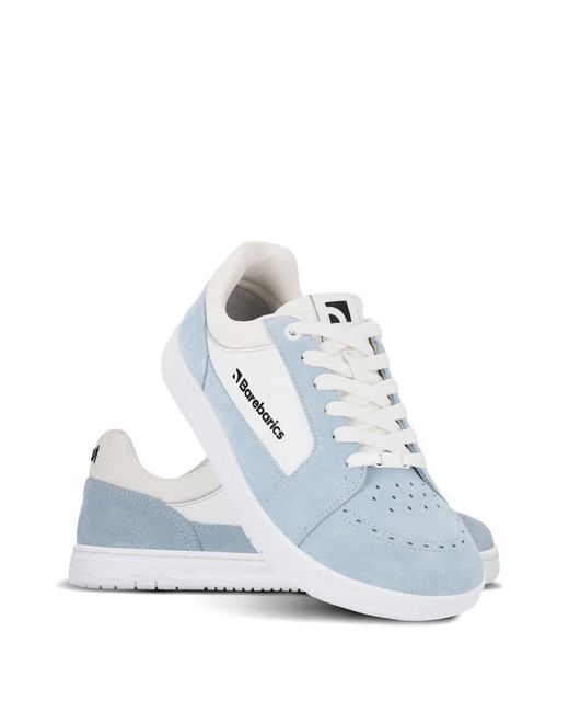 Barebarics Blue Legend Panelled Perforated Sneakers