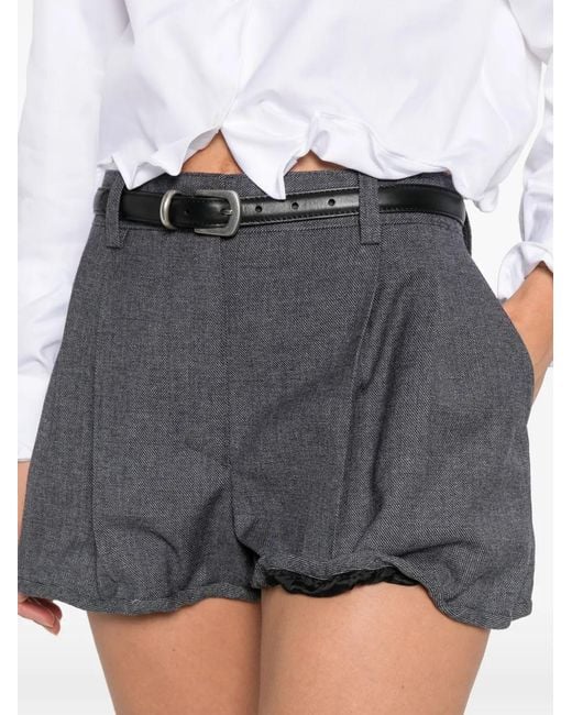 Prada Gray Wired Shorts