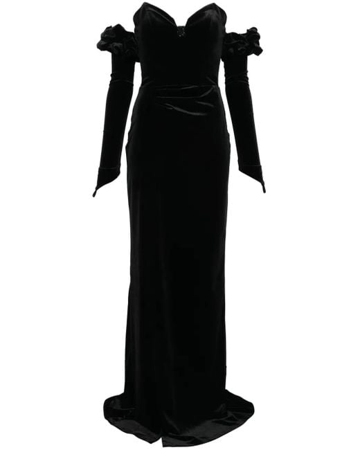 Cristallini Black Brigitte Maxi Dress