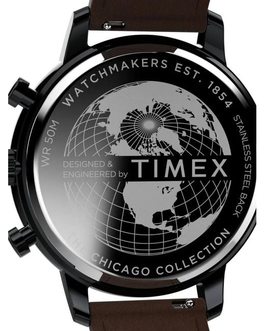 Timex Black Chicago 45Mm for men