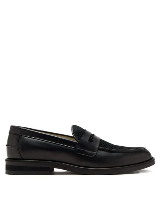 Duke & Dexter Black Wilde Penny Loafers for men