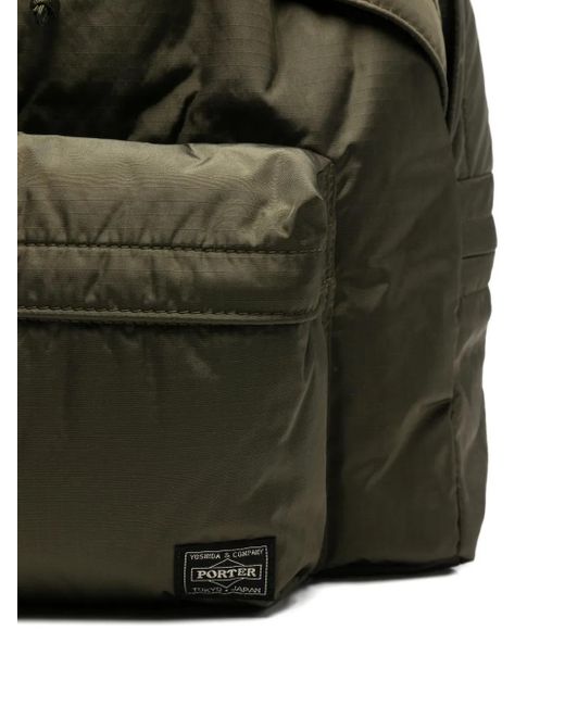 Porter-Yoshida and Co Green Front-Pocket Backpack for men