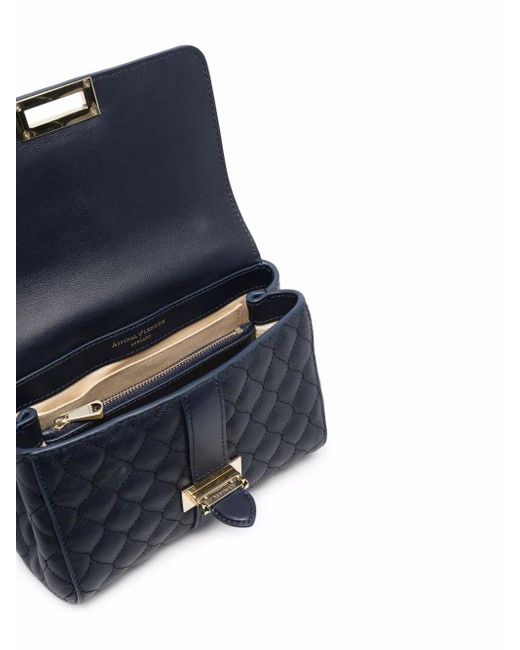 Aspinal Blue Lottie Crossbody Bag