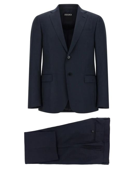 Zegna Blue Wool Dress for men