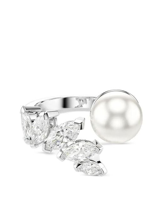 Swarovski White Mesmera Crystal-Embellished Open Ring
