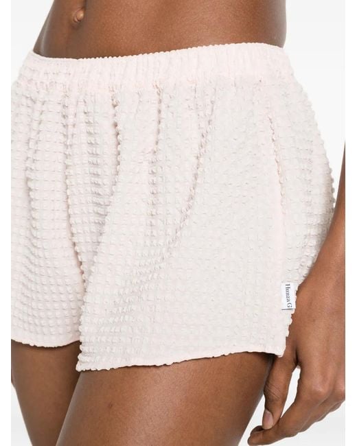 Hunza G Pink Seersucker Shorts