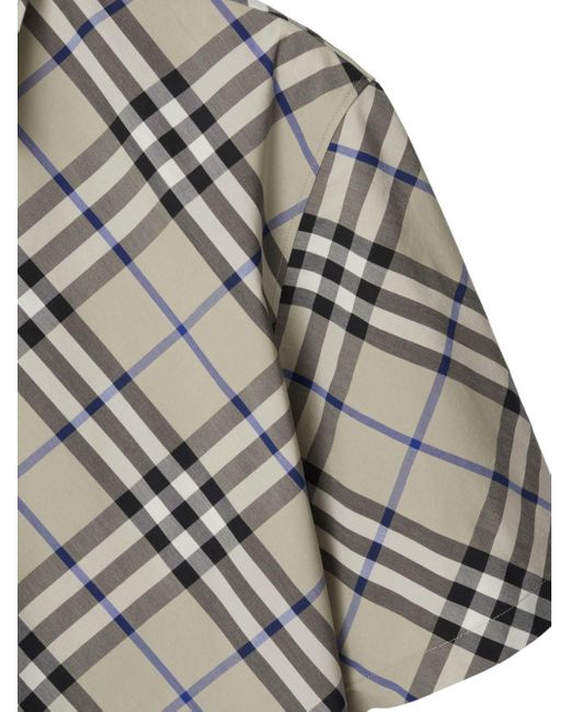 Burberry Hemd aus Nova Check-Jacquard in Gray für Herren