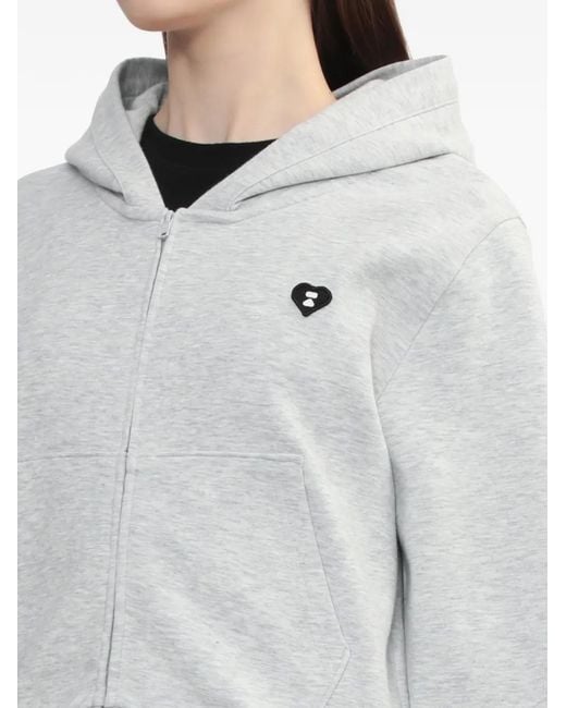 A Bathing Ape White Hooded Zip Sweater