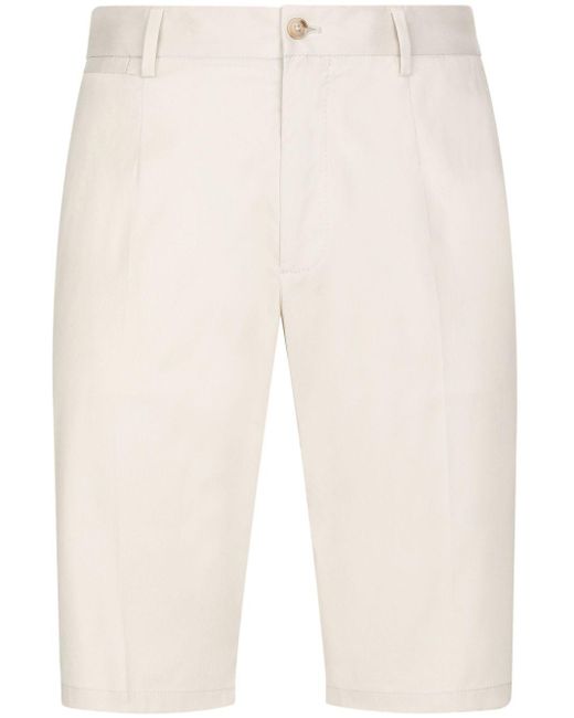 Dolce & Gabbana Natural Stretch-cottion Bermuda Shorts for men