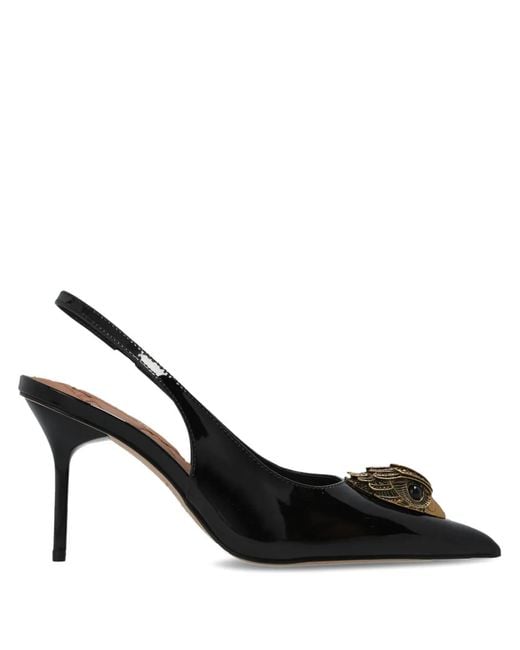 Kurt Geiger Women's Black 85Mm Large Eagle Sling Pumps