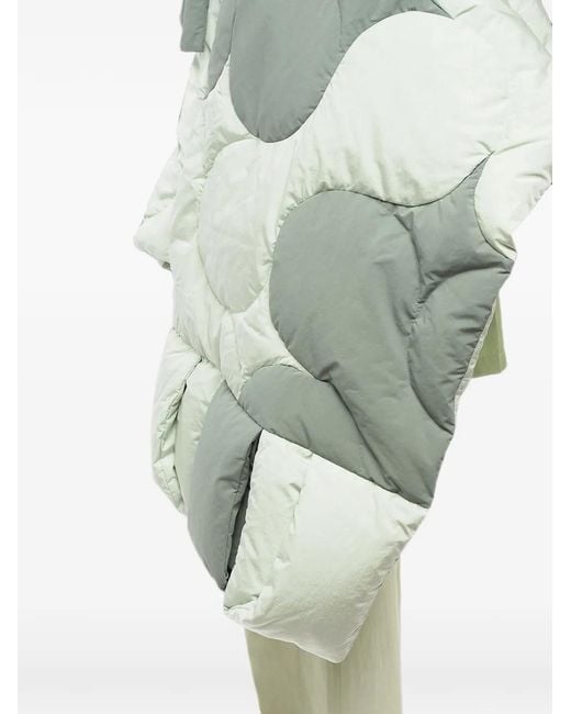 Jil Sander Wattierte Stola Mit Logo-Patch in White für Herren