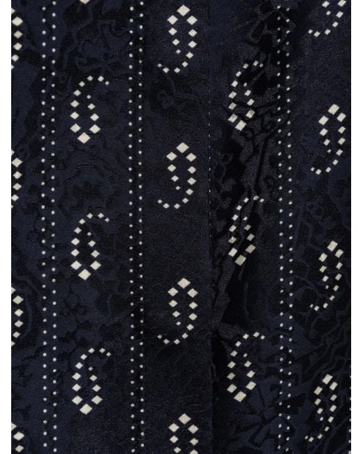 Tory Burch Blue Bluse mit Paisley-Print