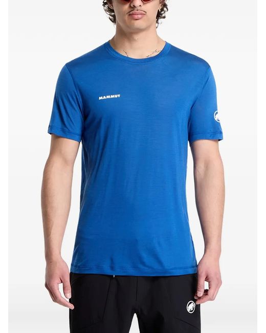 Mammut Blue Logo-Print Short-Sleeve T-Shirt for men