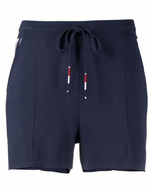 Thom Browne Gesmockte Shorts in het Blue