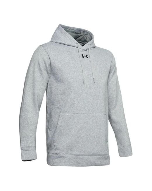Under Armour Gray Hustle Fleece Hoodie for men