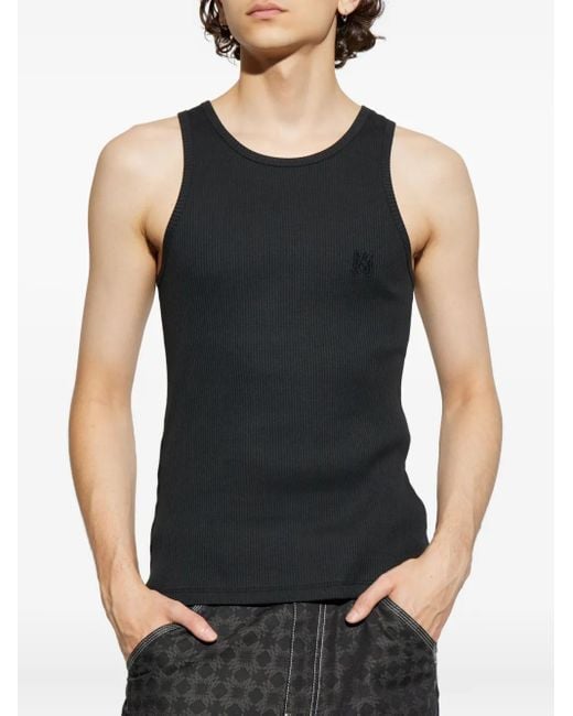 Amiri Black Ribbed Top for men