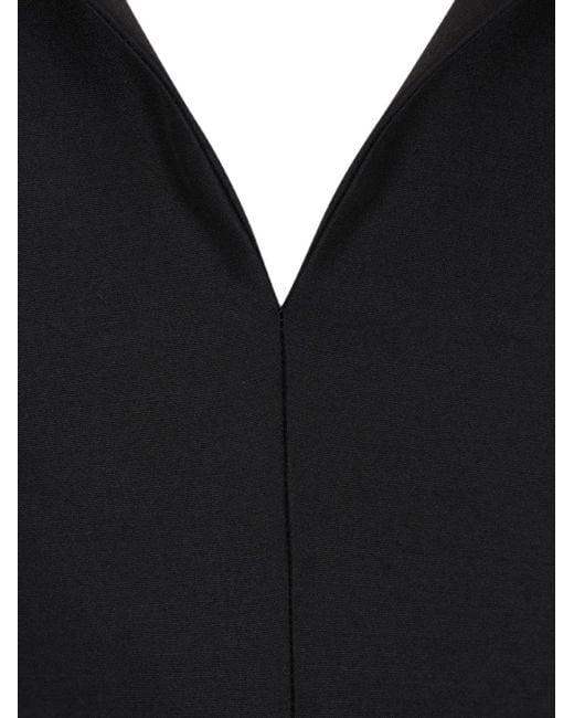 Balenciaga Black Off-Shoulder Midi Dress