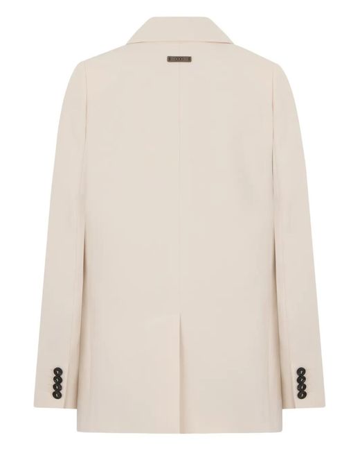 Peserico Natural Button Single-Breasted Blazer