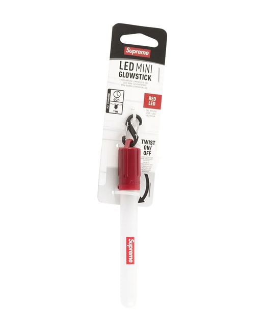 Supreme White Night Light Keychain Ss18 Led Mini Glow-Stick