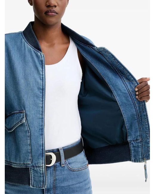 Levi's Blue Andy Denim Bomber Jacket