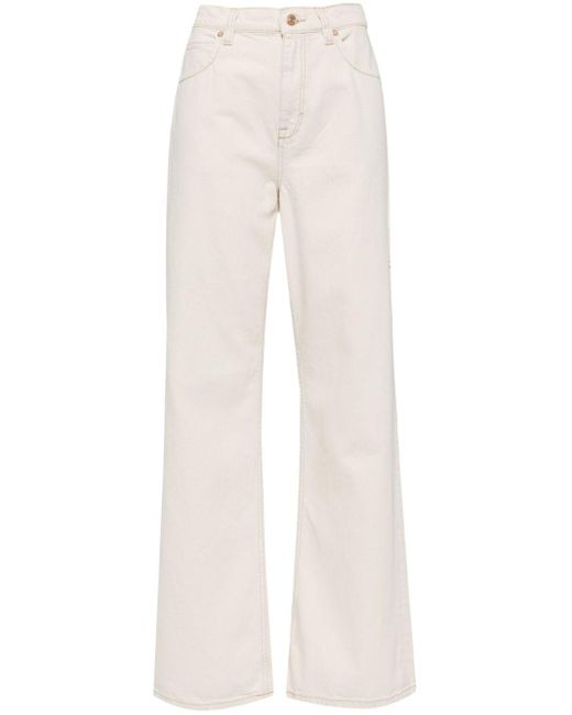 Free People White Tinsley Jeans