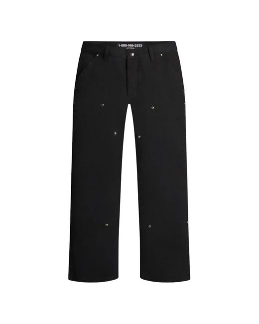 LOSTSHDWS Black Detached Double Knee Jeans for men