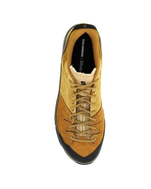Salomon Brown X-Alp Suede Sneakers