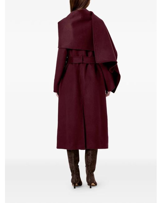 Nicholas Purple Candice Belted Coat